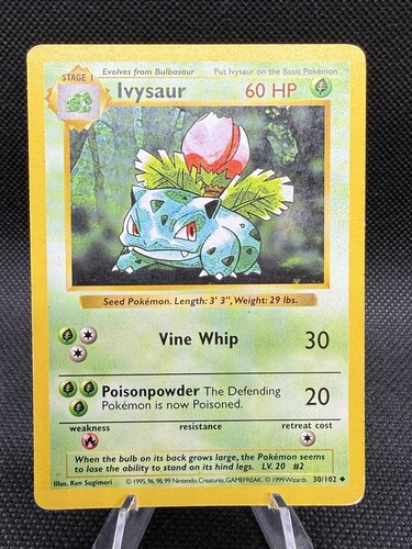 Ivysaur 030/102 Base Set (Shadowless) Regular MP
