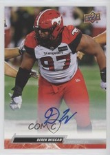 2023 Upper Deck CFL Auto Derek Wiggan #42 Auto 0u2j