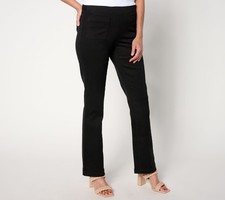 Belle by Kim Gravel Women's Pants Sz 4 Reg TripleLuxe Twill Baby Black A653649