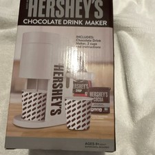 Hershey's Chocolate Drink Maker, Battery Powered, White, 2 Cups, MPN 39058