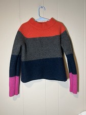 Banana Republic Sweater Size Small Girls Dweater Colorblock Pink Grey Blue Red