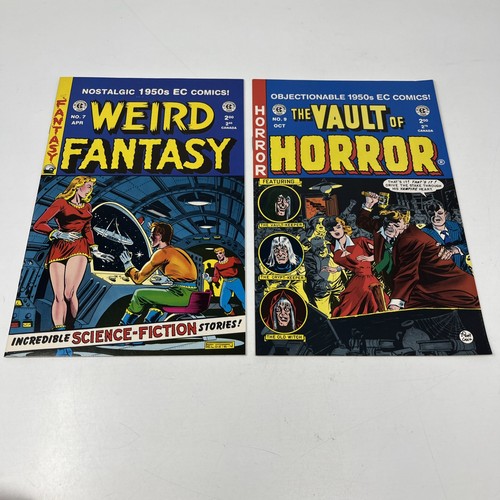 Weird Fantasy #7 & Vault of Horror #9 EC Reprints Not CGC NM- 1990s Gemstone