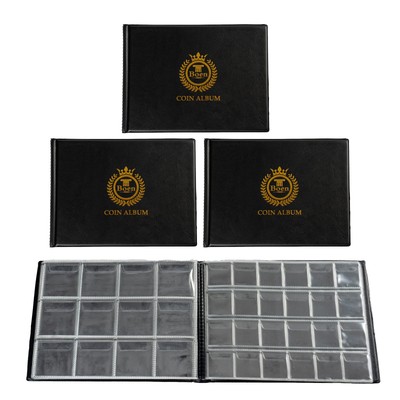 Boen Coin Collection Book 540 Pockets 3 Coin Collection Book. Each Coin Album...