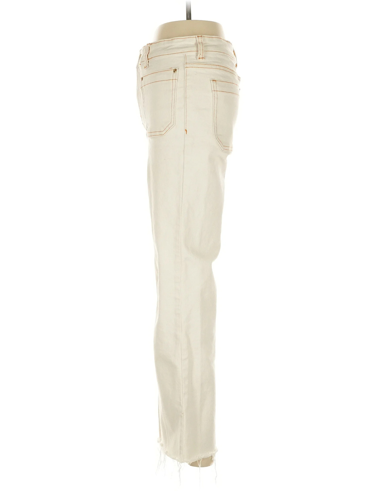 Zara Women Ivory Jeans 2 thumbnail 4