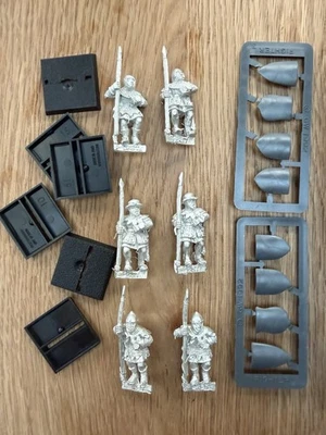 GAMES WORKSHOP 6 x Metal Bretonnian Men at Arms with Spears New In Box GW Made To Order