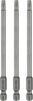 3 StüCk T25 Torx Bit Set Schraubendreher Bitsatz 1/4 Zoll Sechskantschaft 110Mm