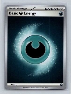 Basic Darkness Energy - 007 Reverse Holo 7 MEE: Mega Evolution Energies Common N