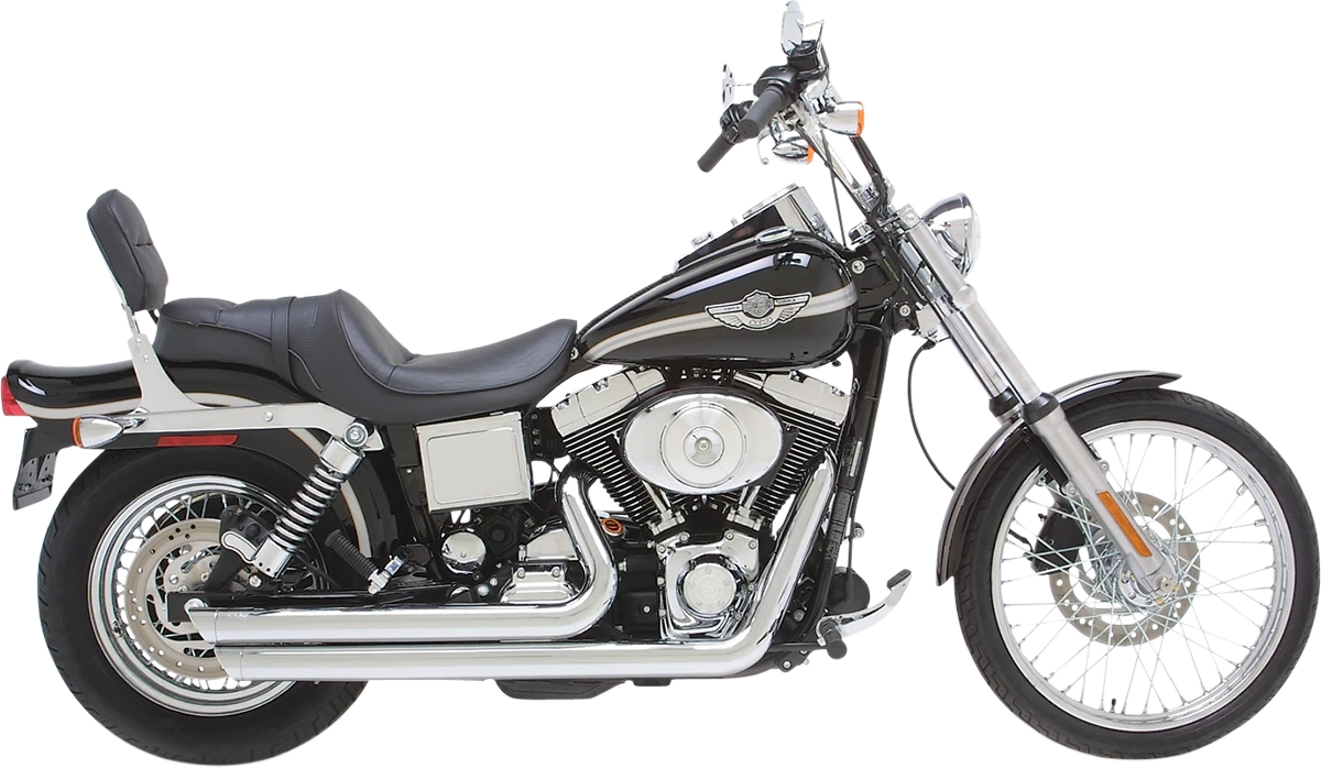 VANCE & HINES Big Shots Staggered Exhaust System - Chrome - Fits Dyna 17912