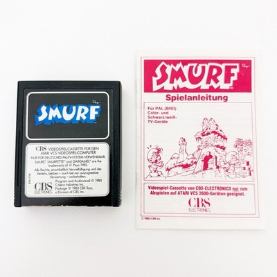 Smurf Atari 2600 Spiel Modul mit Anleitung PAL