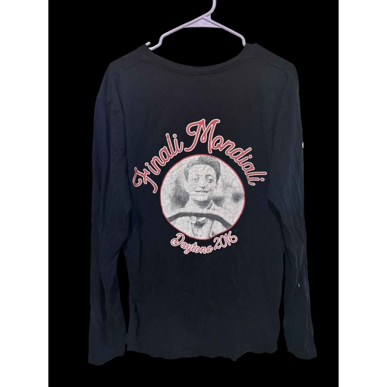 ALTRA T shirt manica lunga Finali Mondiali Ferrari Atlanta grafica nera uomo taglia M A8