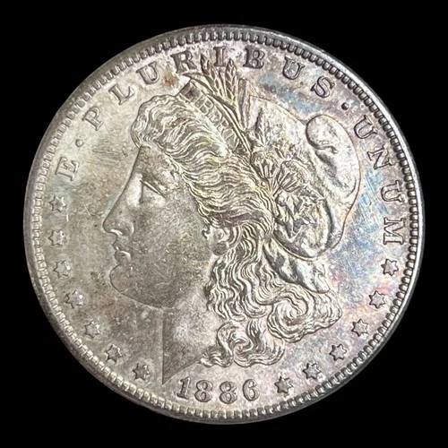 Scarce 1886-S Morgan Silver Dollar Choice MS++