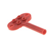 1X Lego Key Winding Motor B-Ware Used Rust Red Double Square Bb0047
