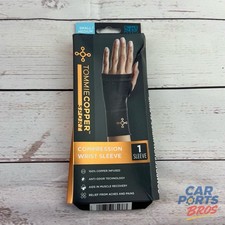 Wrist Sleeve Tommie Copper Sport Compression Support Black Small Medium