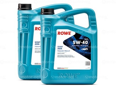10 Liter (2x5L) ROWE HIGHTEC SYNT ASIA SAE 5W-40, ACEA C3, API SN, API CF