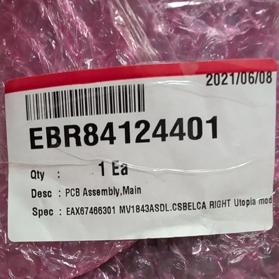 Brand New! Genuine OEM! LG Control Board. Part# EBR84124401