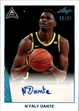 2021-22 Leaf Memories - 1990 Base Autographs Platinum N'Faly Dante #BA-ND1 31I