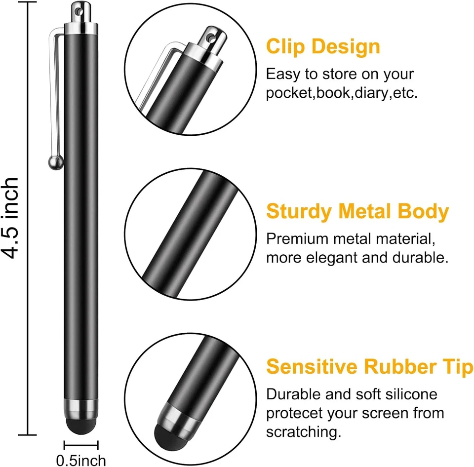 Stylus Pen [10 Pack] Universal Capacitive Touch Screen Pens for 10Color  - Image 2 of 4