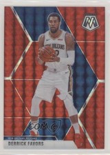 2019-20 Panini Mosaic Choice Fusion Red Prizm 55/88 Derrick Favors #186 11pj