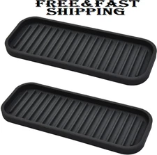 Silicone Sponge Holder Kitchen Sink Organizer Tray Dish Caddy Soap Dispenser Scr