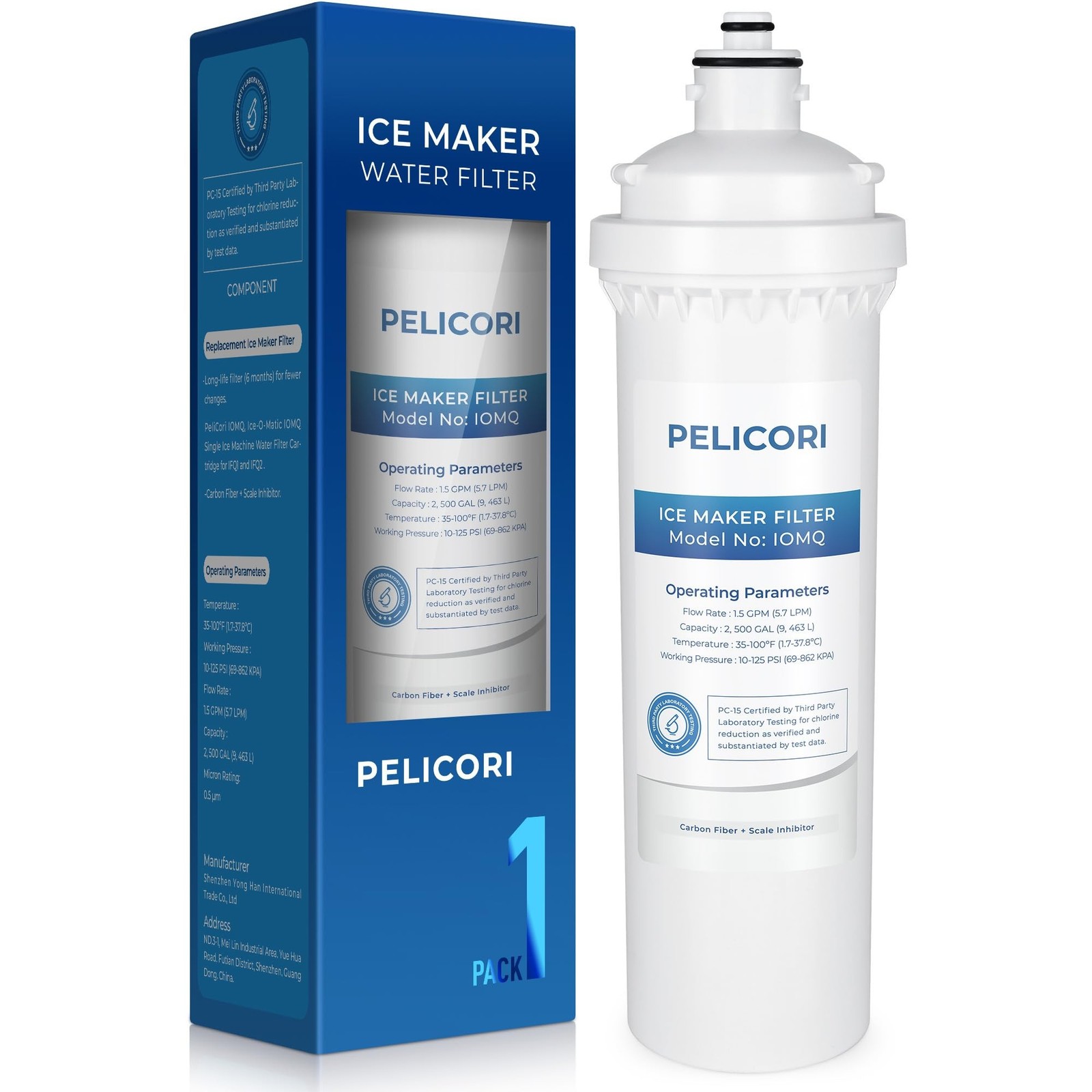 Ice O Matic IOMQ Water Filter for IFQ1 and IFQ2 Systems (1 P