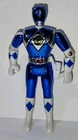 1995 Power Rangers Movie Blue Chrome 6” Action Figure Bandai Vintage! Toy (C