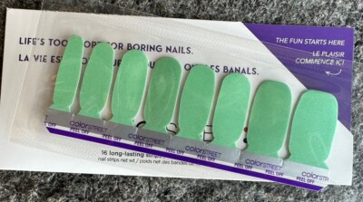 Color Street Nail Strips * MINT SPRINT NEON *From Color Play Box Color In Motion