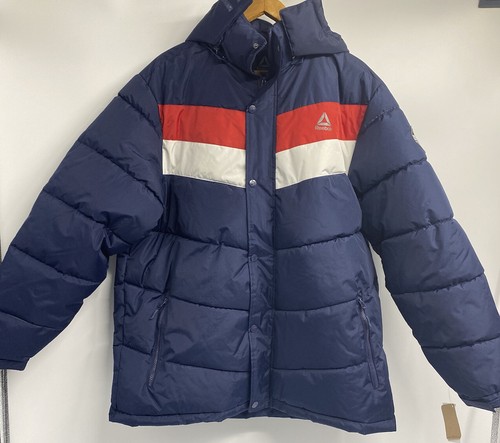 Reebok Mens Goose Down Puffer Blue 