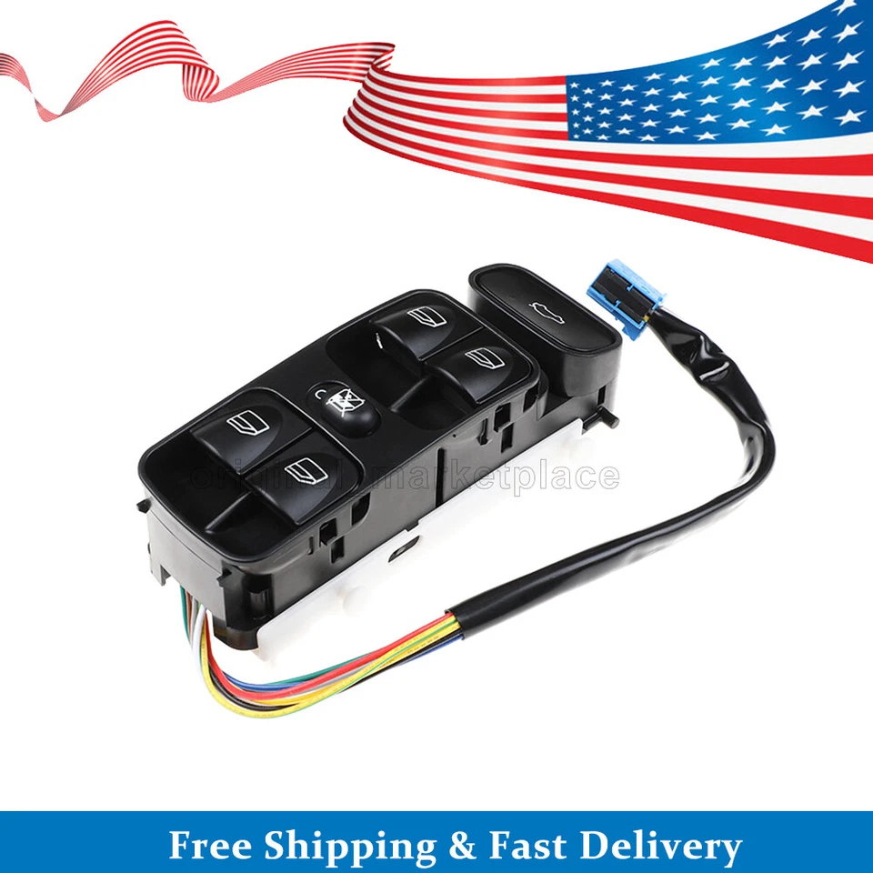 Interruptor de ventana eléctrica delantero izquierdo 2038200110 para Mercedes-Benz C230 C55 AMG C350 Foto 4 de 4