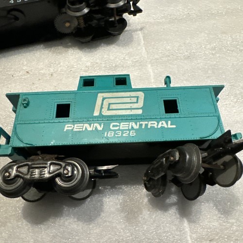 Marx O Postwar #1666 Steam Locomotive Train Set Penn Central Tender Tested Runs - Picture 15 of 21