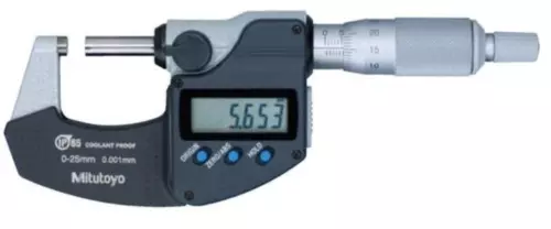 Mitutoyo 293-230-30 Coolant Proof Digimatic Micrometer w/SPC , 0-25mm Range
