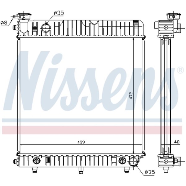 KüHler WasserküHler FüR Mercedes T1/TN Kasten/Kombi 601 207 D 2.4 209 602 309-image