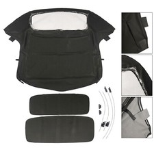 Pour BMW Z3 E36 1996-2002 capote décapotable avec fenêtre en plastique noir