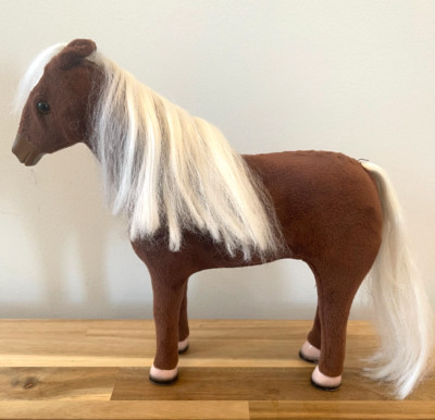 2021 Paradise Kids Horse Brown White Mane & Tail 11'' Toy Animal Bendable Legs
