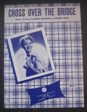 Cross Over The Bridge by Patti Page sheet music Bennie Benjamin and George Weiss
