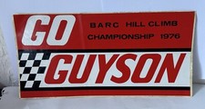 GO GUYSON Vintage Original 1976 - Barc Hill Climb Championship Sticker