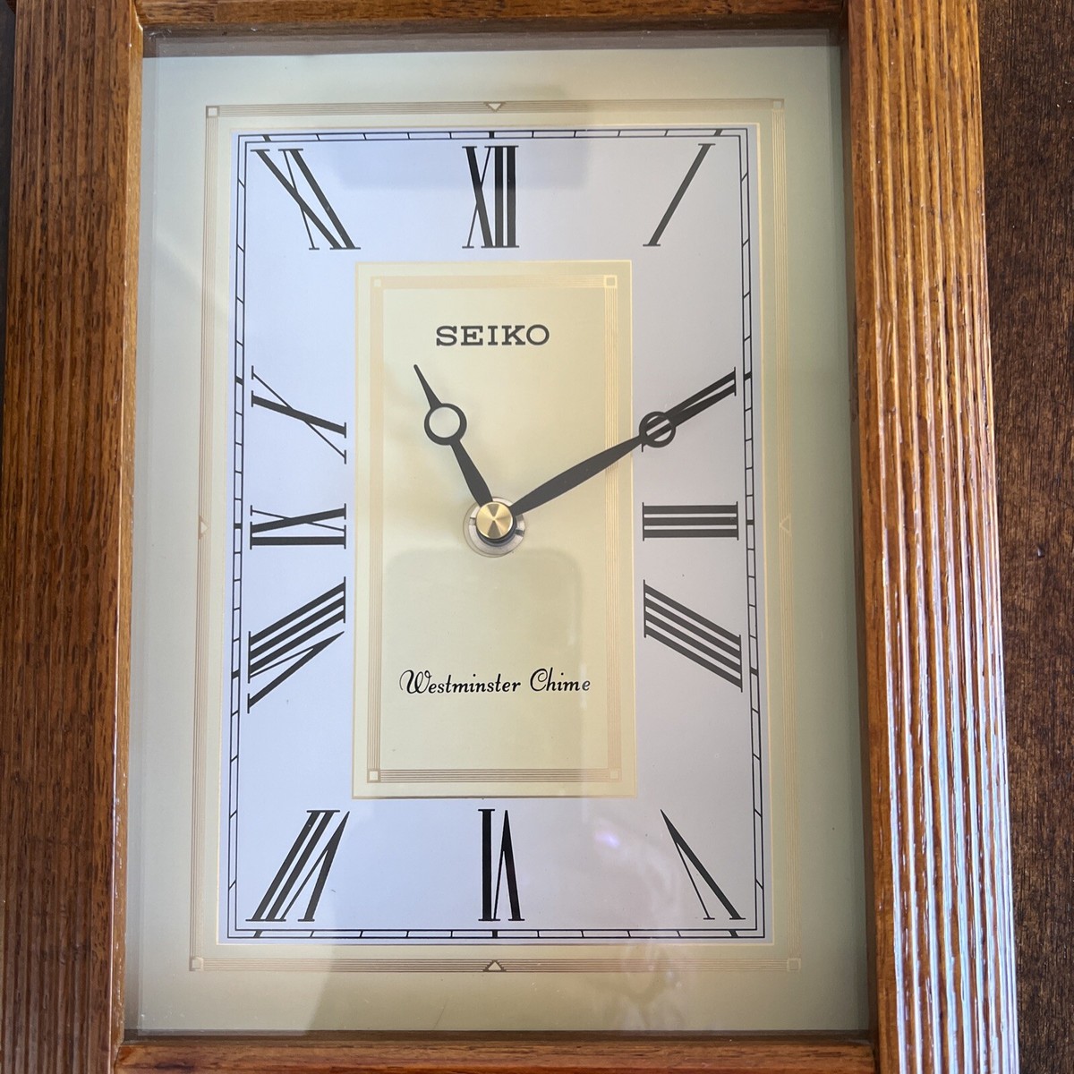 Seiko Mina Mantle Westminster Chime Click QXJ205BHL. 12” Tall | eBay
