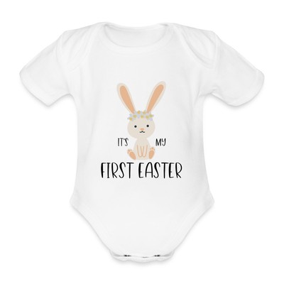 Ostern It's My First Easter Baby Bio-Kurzarm-Body