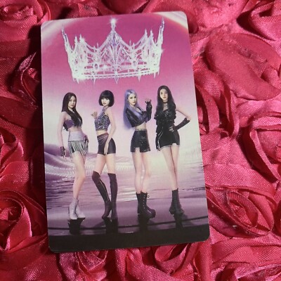 BLACKPINK Crystal Flower Edition Kpop Girl Photo Card Group Crown 2