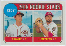 2018 Topps Heritage - Tyler Mahle - Cincinnati Reds - Rookie Stars - #339