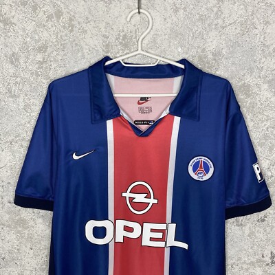 Paris Saint Germain 2000/01 PSG Home Soccer Football Jersey Shirt