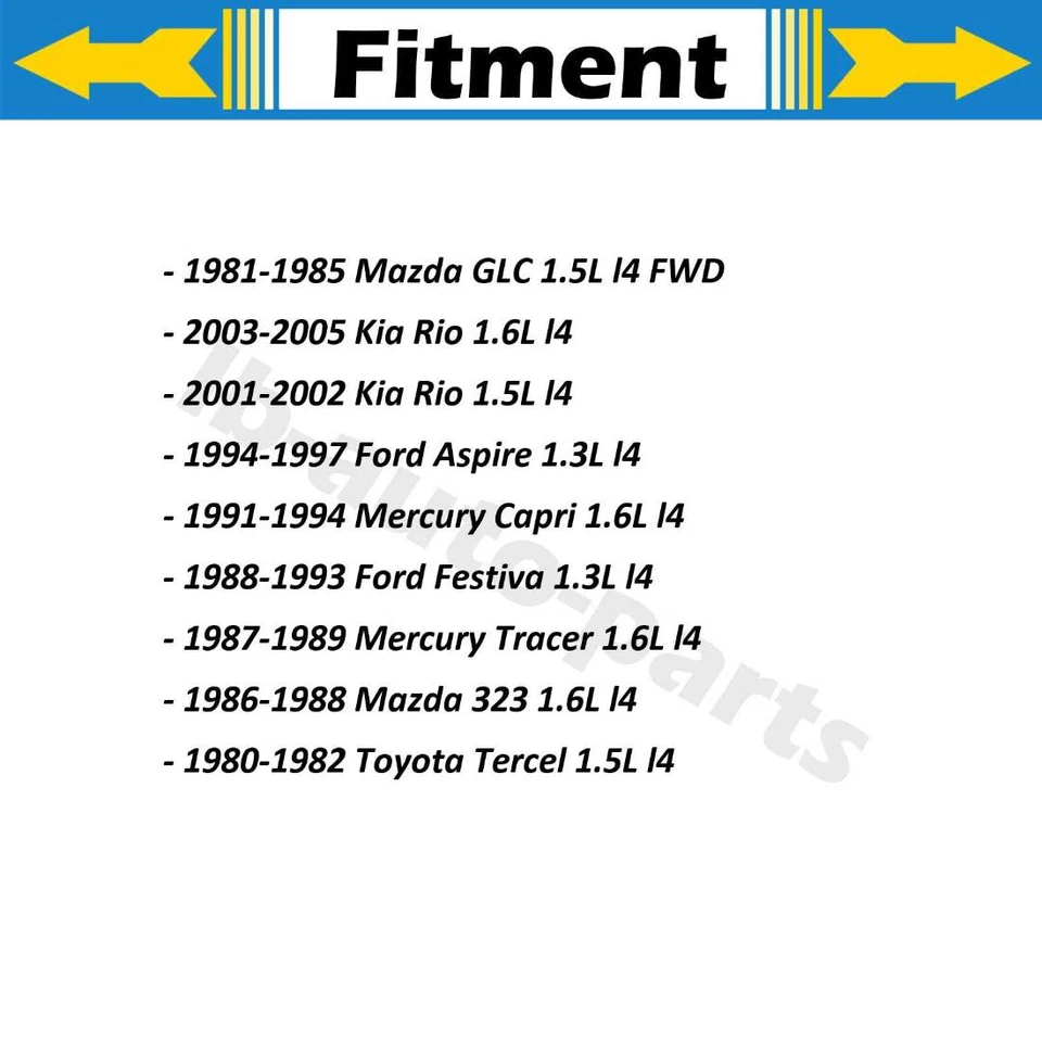 Conjunto de corrida de rolamento de roda externa interna dianteira OE 4X WJB para Ford Aspire 1994-1997 - Imagem 2 de 4
