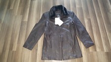 Centigrade Leather Women Brown Jacket S-size Detachable Faux Fur Collar Nwt