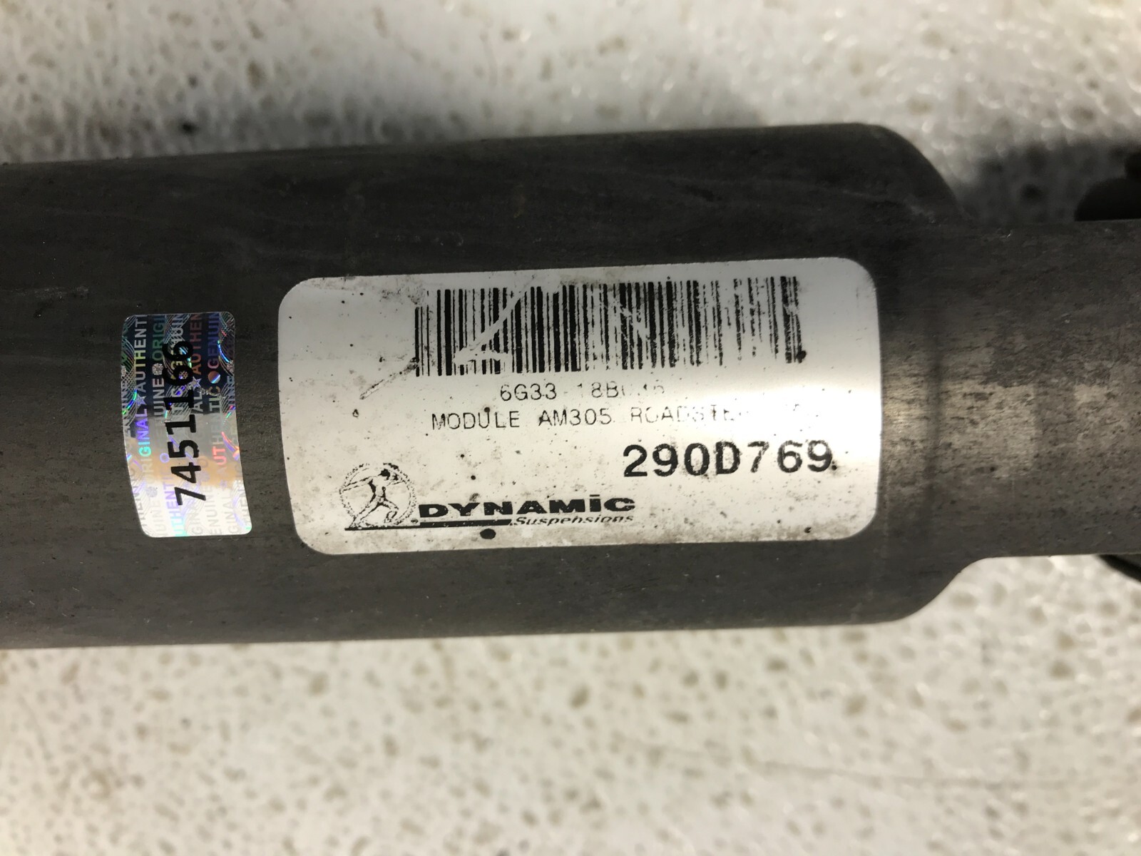 Rear Spring and Shock Absorber Strut 6G33-18080-AH Aston Martin V8 Vantage 06-12