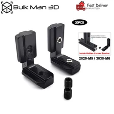 20PCS L-Shape Inside Hidden Corner Joint Bracket for 2020 3030 Aluminum Profile 