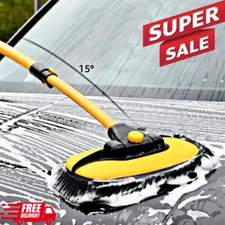 Car Wash Kit Brush Sets 360 Spin Microfiber Mitt Mop Cleaning Long handle Broom