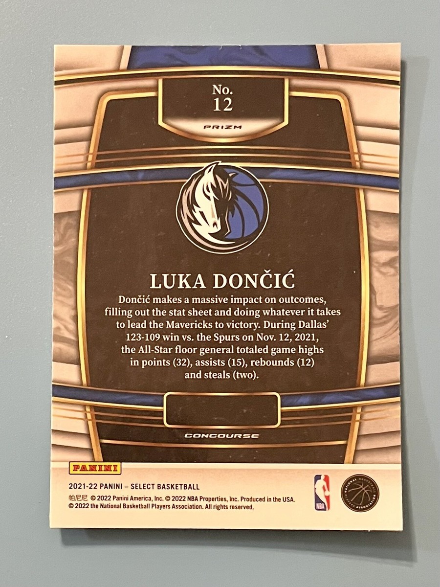 2021-22 Panini Select Orange Flash Prizm Luka Doncic #12