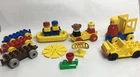 Vintage LEGO Lot Of Duplo Parts Boat Train Carts People