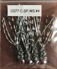 Hand Tied Crazy Legs Crappie Jigs Made in The USA 1/16th Ounce #4 or 6 Hook New