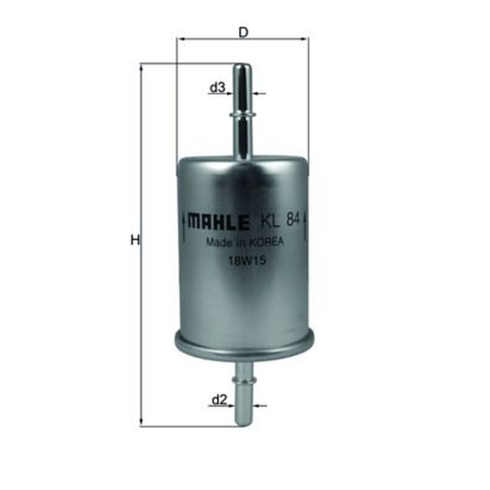 Mahle Fuel Filter KL84 fits Seat VW - Genuine Part - Quality OE Matching Fit