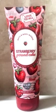 Bath & Body Works Strawberry Pound Cake Body Cream 8 oz NEW 2025